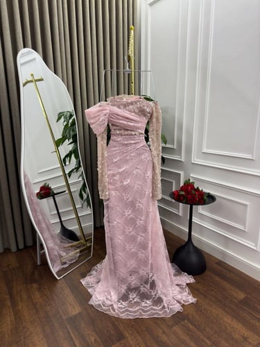 فستان سهره دانتيل فصوص