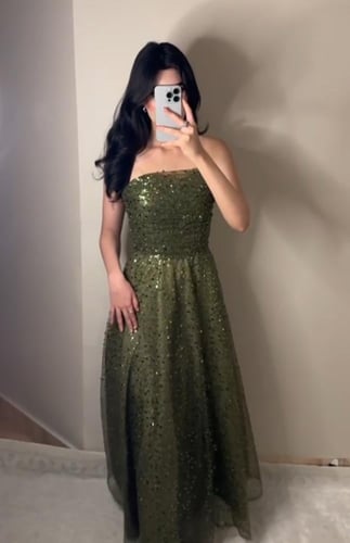 فستان سهرة زيتي