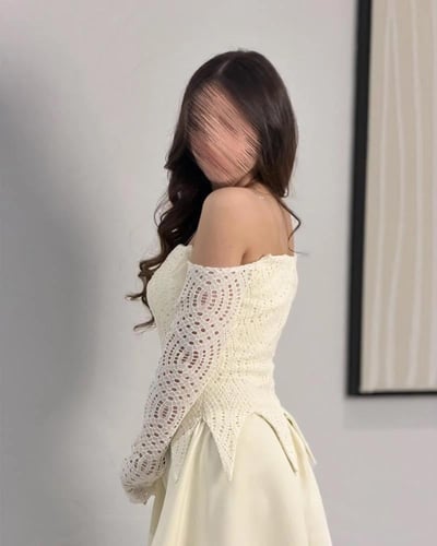 فستان سهره ناعم شيفون