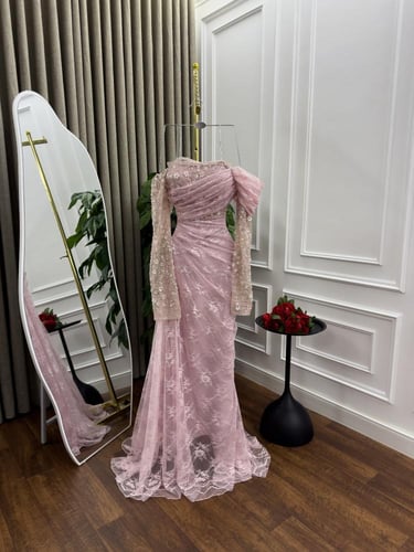 فستان سهره دانتيل فصوص