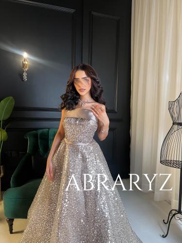 فستان سهرة توب خرز