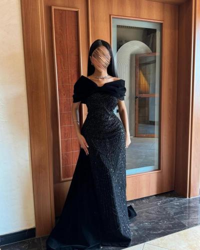 فستان سهره اوف شولدر لون اسود