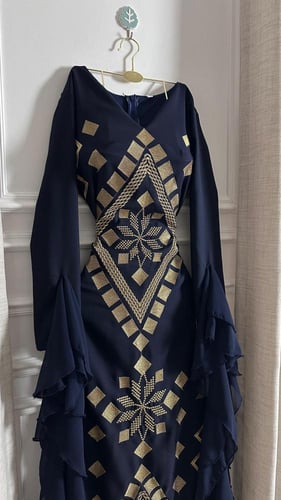 جلابيه باربي تطريز كمبيوتر +جورجيت