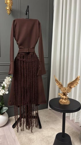 فستان باربي تطريز بكمبيوتر