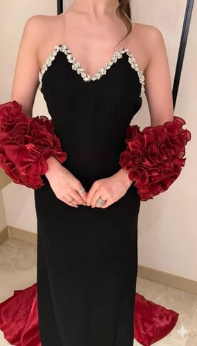 فستان سهرة كوب فيراري جاكت جازار كلوش