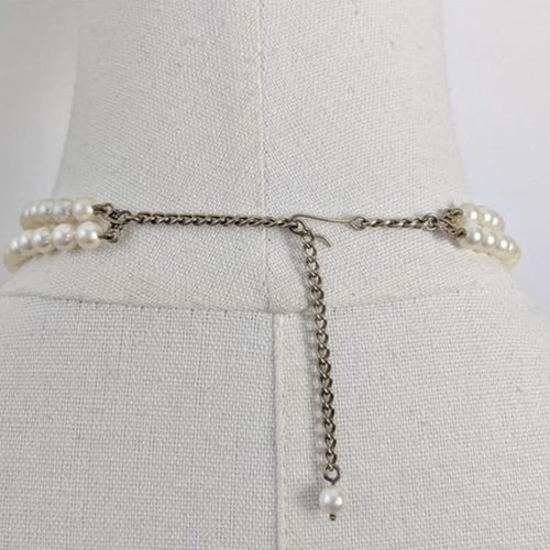 عقد فينتج Lotus Royale من اللؤلؤ بتصميم أنيق