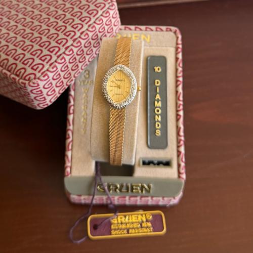 Gruen Diamond vintage watch – new with original box