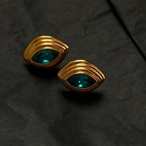 Navette Emerald – Swarovski Vintage