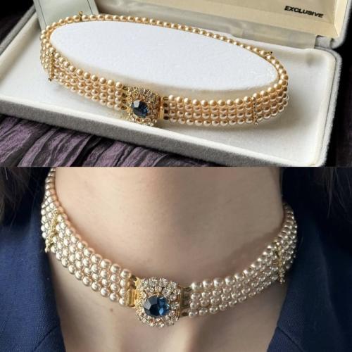 عقد شوكر فاخر من اللؤلؤ من ١٩٧٠م