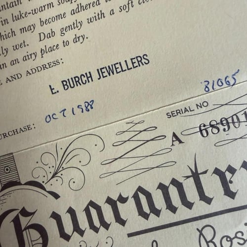 عقد Rosita 1988 الملكي – إصدار موثّق بضمان أصل