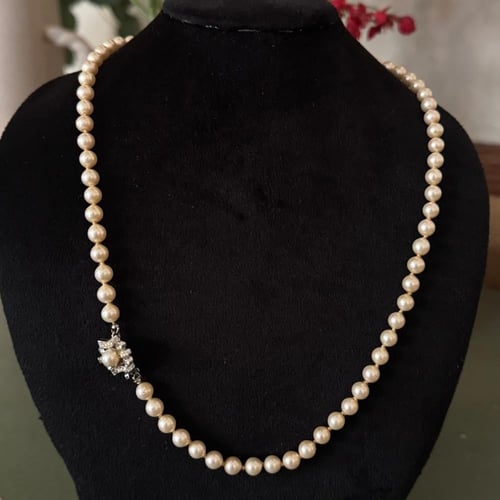 عقد فنتج فاخر من اللؤلؤ ماركة Vendome من الخمسينات