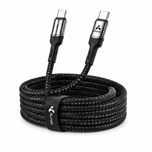 كيبل Auras USB-C إلى USB-C سريع 100W بطول 1.2 متر