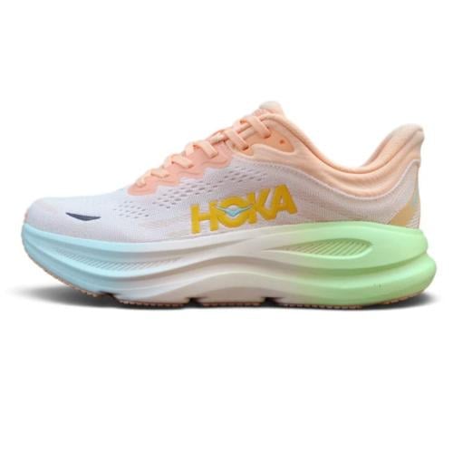 حذاء هوكا ون ون بوندي 9 (HOKA ONE ONE Bondi 9) خوخي فاتح للجنسين