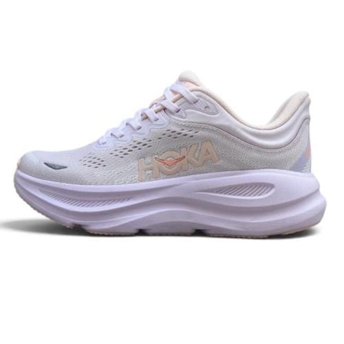 حذاء هوكا ون ون بوندي 9 (HOKA ONE ONE Bondi 9) اوف وايت مع بنفسجي نسائي