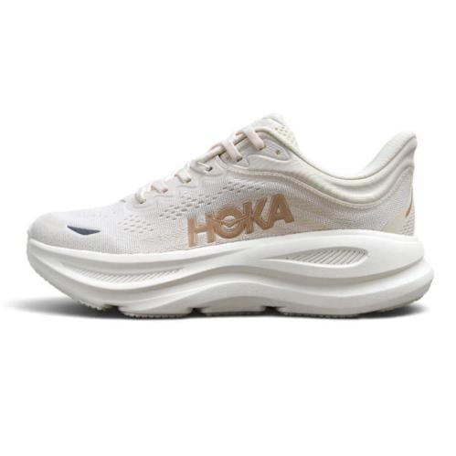 حذاء هوكا ون ون بوندي 9 (HOKA ONE ONE Bondi 9) بيج فاتح مع اوف وايت للجنسين