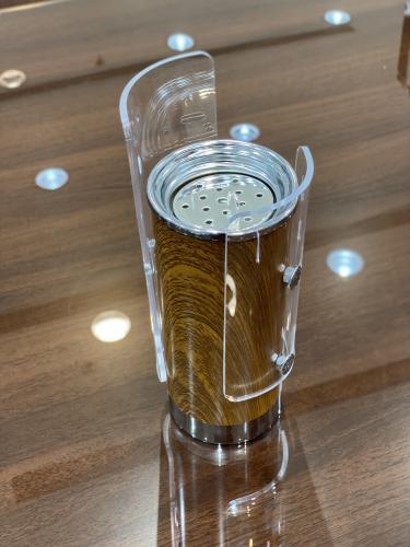 مبخرة مودرن خشبي مع فضي فاخر