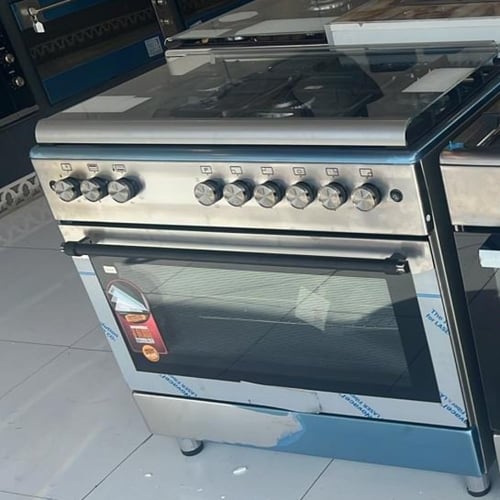 فرن 90*60 سم 5 عيون غاز شعلة ثلاثية حديد ثقيل سعه...