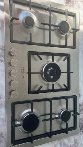 سطح 90سم 5عيون غاز شبك ثقيل عين ثلاثية اشعال ذاتي...