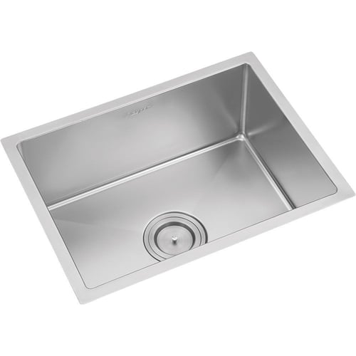 مجلى حوض واحد استيل بتقنية النانو بدون فتحة خلاط