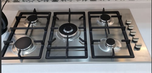 سطح 90سم 5عيون غاز شبك ثقيل عين ثلاثية اشعال ذاتي...