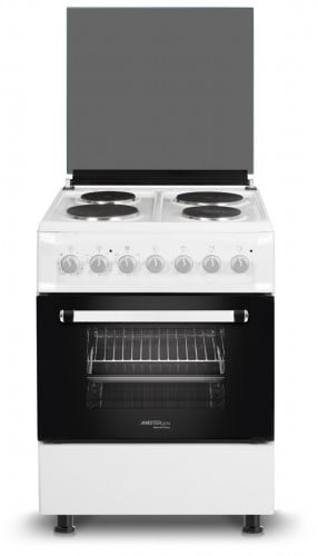 فرن 60 سم كهرباء لون ابيض 4 عيون كهرباء تركي