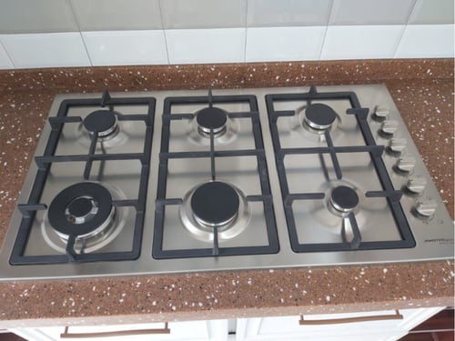 سطح 90سم 6عيون غاز شبك ثقيل عين ثلاثية اشعال ذاتي...