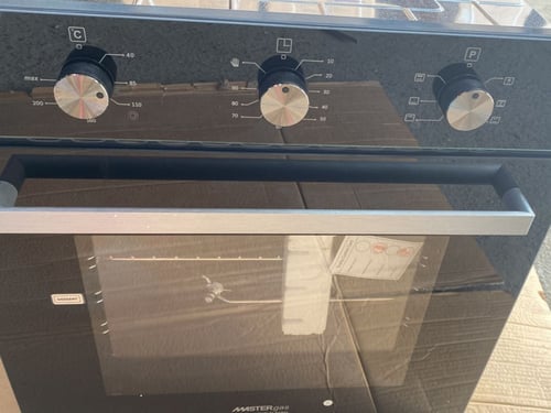 فرن 60 سم كهرباء 6 وظائف - 3 مفتاح سيخ الشواية - م...