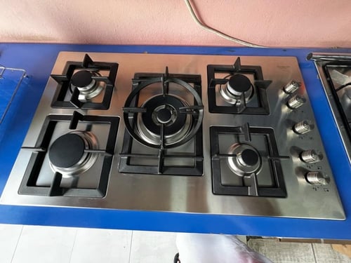 سطح 90سم 5عيون غاز شبك ثقيل عين ثلاثية اشعال ذاتي...