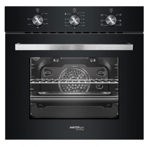 فرن 60 سم كهرباء 6 وظائف - 3 مفتاح سيخ الشواية - م...