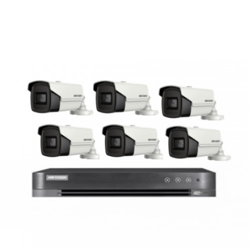 باقة 6 كاميرات 8 ميقابكس - خارجية رؤية ليلية 60 مت...