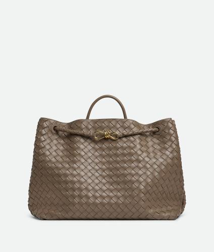 Bottega Veneta Large Andiamo Taupe — شنطة بوتيغا ت...