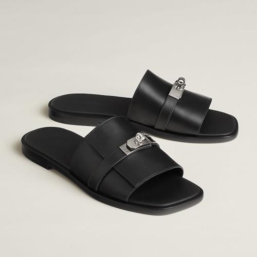 Hermès Gabriel Sandal Black II — سلايدر هيرمس