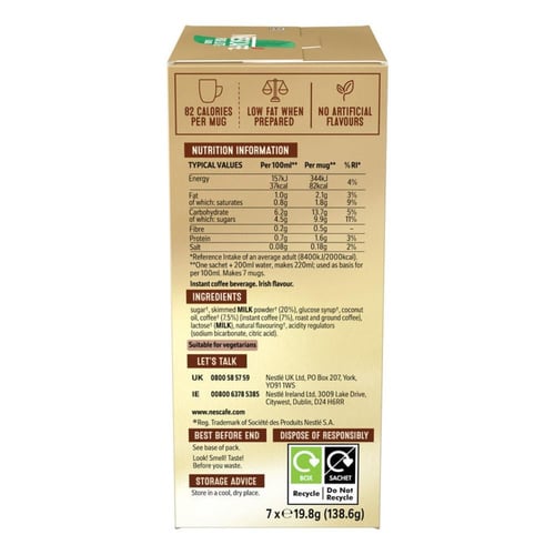 نسكافيه جولد ايريش لاتيه النكهة الايرلندية - الممل...