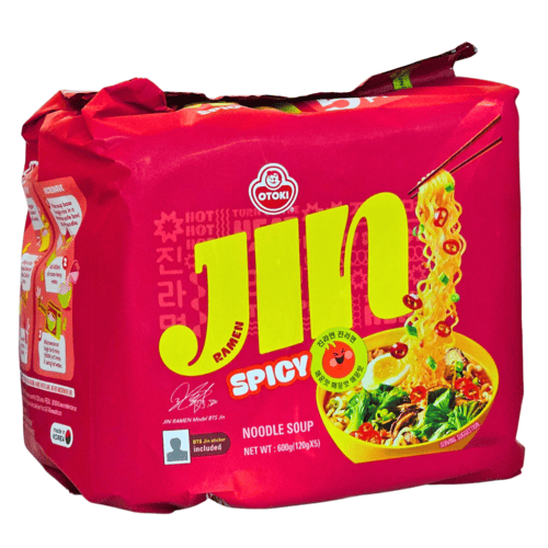 مكرونة جين رامين سبايسي عبوة 5 أكياس_كوريا شركة أو...