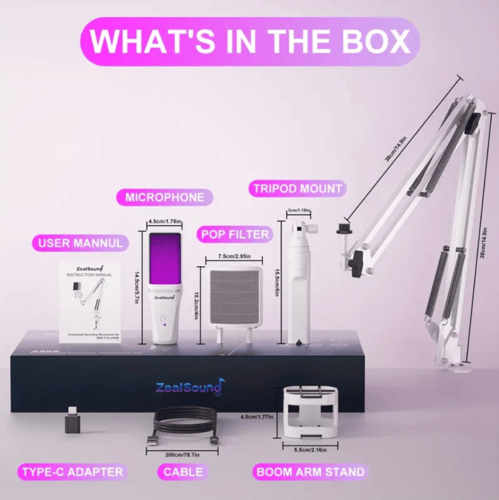 مجموعة ميكروفون الألعاب ZealSound