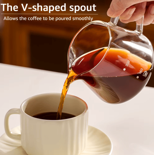 طقم إبريق قهوة زجاجي - Glass Coffee Pot Set