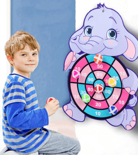 لوحة رمي الكرة اللاصقة للأطفال - لعبة تعليمية