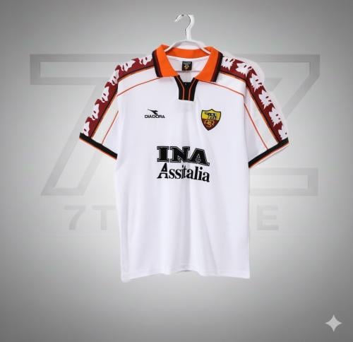 تيشيرت روما الابيض الكلاسيكي