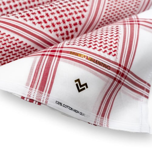 شماغ احمر ماركة ماريو فلنتينو قولد