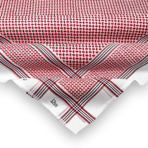 شماغ ديور ابيض + شماغ ديور بلاك