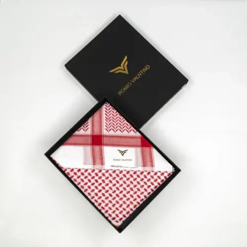 شماغ احمرّ ماركة روميو فلنتينو بلاتيني