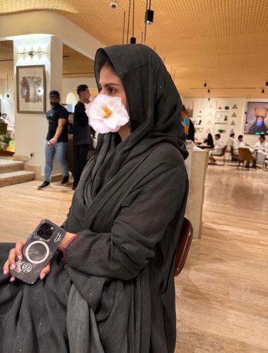عباية تربل كلوش قليتر (رمادي غامق)