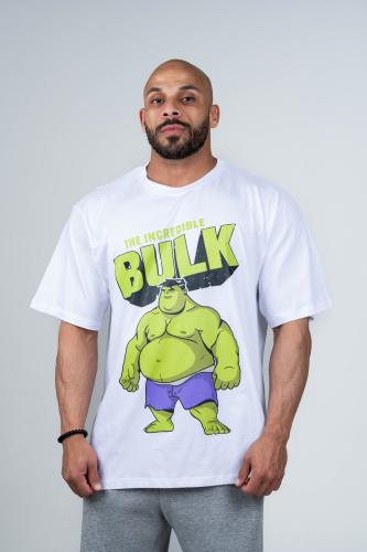 White T-shirt with green belly