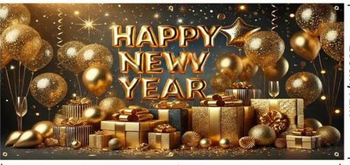Wall background for celebrating the New Year 2026