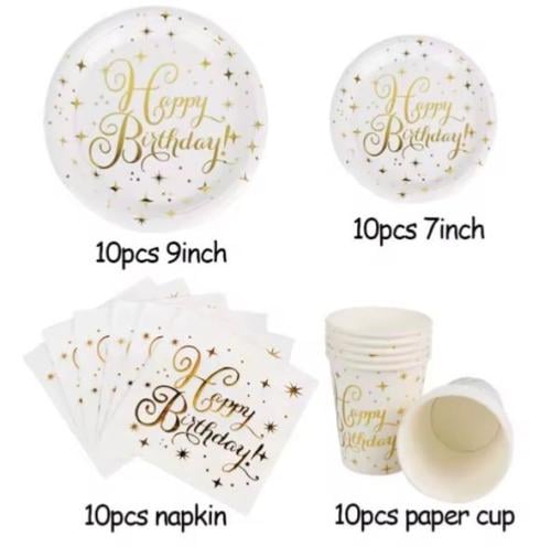 Birthday tableware set
