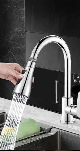 رأس خلاط مطبخ متحرك بتصميم أنيق