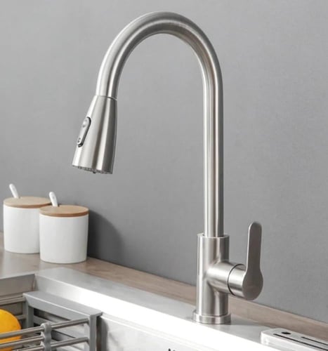 خلاط مطبخ سحب كوالتي كروم بتصميم عصري