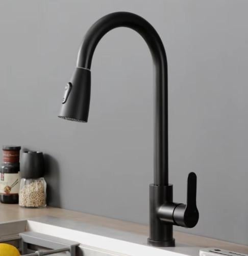 خلاط مطبخ سحب كوالتي أسود بتصميم إيطالي عصري