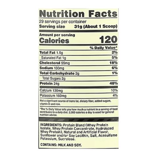 جولد ستاندر واي بروتين