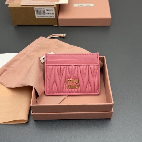 Matelassé nappa leather card holder